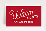 "Bold Warm Wishes" - Stationery in Berry by Alaina Cherup - Front