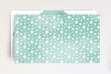 "Antler Holiday" - Stationery in Teal  by Johanna Phillips Huuva - Back
