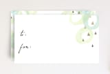 "Peaceful Rings Mini Card" - Stationery in Chartreuse by Milk and Marrow - Front