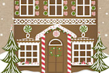 "Gingerbread  House" - Stationery in Kraft by Susan Moyal - Close-Up