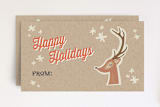 "retro happy holiday " - Stationery in rear red by Stacy Cooke - Front