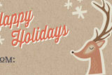 "retro happy holiday " - Stationery in rear red by Stacy Cooke - Close-Up