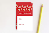 "Joy Mistletoe Mini Cards" - Stationery in Red Apple by Belia Simm - Front