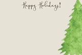 "Mini Tree" - Stationery in Balsam Green by Lisa Travis - Close-Up