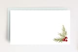 "Wispy Merry Christmas" - Stationery in Dusty Sky by Jen Boehler - Back