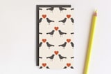 "Love Nest Tag" - Stationery in Charcoal by Amber Barkley - Back