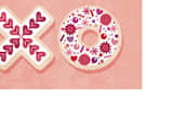 "XO Cookies Gift Tag" - Stationery in Peach by Amber Barkley - Close-Up