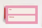 "Wavy Birthday Gift Tag" - Stationery in Scarlet by Amber Barkley - Back