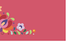 "Botanical Banner Place Card" - Stationery in Magenta by Amber Barkley - Close-Up
