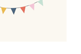 "Circus Bunting Place Card" - Stationery in Navy by Amber Barkley - Close-Up