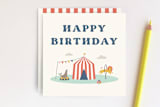 "Off to Join the Circus Tag" - Stationery in Navy by Amber Barkley - Front