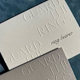 "Embossed & Hot Foil Flower Girl & Ring Bearer Cards" - Bridesmaid Gifts in gray by Eva Tadros