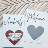 "Minimalist Bridesmaid Proposal Scratch Off FLAT Card" - Bridesmaid Gifts in multicolorassorted-colors by MC silverlinings