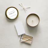 "Will You Be My Bridesmaid Soy Candle | Gold Travel Tin" - Bridesmaid Gifts in gold by Aria Bella Candles
