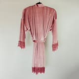"Dusty Rose Velvet Robe" - Bridesmaid Gifts in pink by Jordan Perry