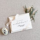 "Branch // deckled edge bridesmaid cards" - Bridesmaid Gifts in beige by Jen Simpson