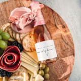"Maid of Honor Gift Wine Label | Will you be my Maid of Honor?" - Bridesmaid Gifts in white by The Pretty Little Mess