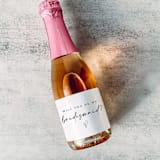 "Bridesmaid Gift Wine Label | Will you be my Bridesmaid?" - Bridesmaid Gifts in white by The Pretty Little Mess