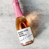 "Maid of Honor Gift Wine Label | Pairs well with being a Maid of Honor" - Bridesmaid Gifts in white by The Pretty Little Mess