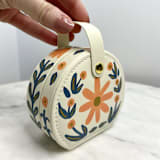"Petal Passports Buttercream Jewelry Travel Case 2" - Bridesmaid Gifts in beige by Cindy Reynolds