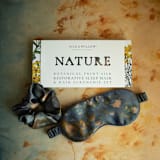 "Midnight-Sleep Mask & Hair Scrunchie Set" - Bridesmaid Gifts in blue by www.silkandwillow.com