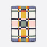 "Small Patchwork Plaid Quilt Throw - Multi" - Blankets and Throws in multicolor by Anchal