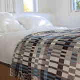 "Lambswool Throw | Mallard + Orchard" - Blankets and Throws in blue by freya walker