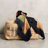 "Olyv Brown Green Handloom Merino Throw" - Blankets and Throws in green by Anjali Purohit