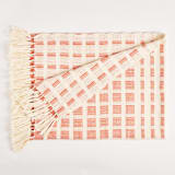 "Baru Small Throw  Terracotta Red" - Blankets and Throws in red by Tatiana Ordoñez