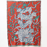 "Red Tigers Blanket" - Blankets and Throws in red by Olivia Wendel