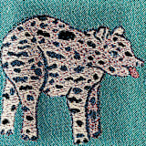 "Hippos and Tapirs Blanket" - Blankets and Throws in multicolorassorted-colors by Olivia Wendel