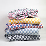 "Suzani Black and White Quilted Cotton Throw Blanket" - Blankets and Throws in black by Archive New York