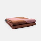 "Grand Signet Throw-Clay/Quartz" - Blankets and Throws in brown by Karbon Market