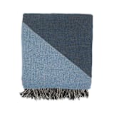 "Zeze Throw Blanket - Cloudy Blue" - Blankets and Throws in blue by Karbon Market