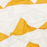 "Small Triangle Quilt Throw - Mustard" - Blankets and Throws in yellow by Anchal