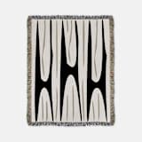 "Gia Throw Blanket" - Blankets and Throws in white by Karbon Market