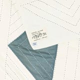 "Triangle Quilt Throw - Spruce" - Blankets and Throws in green by Anchal