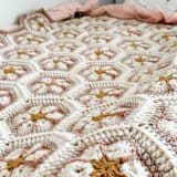 "Floral Crochet Blanket" - Blankets and Throws in multicolorassorted-colors by Two Little Knots