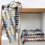 "Lambswool Throw | Glassier + Piccalilli" - Blankets and Throws in yellow by freya walker