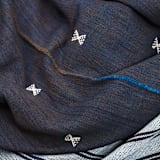 "Indie Throw" - Blankets and Throws in blue by Anjali Purohit