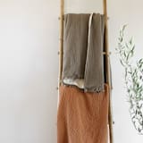 "Alaia Sherpa Throw - Moss" - Blankets and Throws in green by HOUSE NO.23