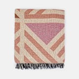 "Signet Throw Blanket - Quartz Multi" - Blankets and Throws in pink by Karbon Market