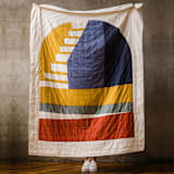 "Ascend Quilt Throw" - Blankets and Throws in multicolor by Anchal
