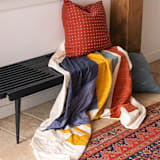 "Ascend Quilt Throw" - Blankets and Throws in multicolor by Anchal