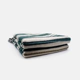 "Holiday Stripe-Mint" - Blankets and Throws in green by Karbon Market