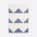 "Small Triangle Quilt Throw - Slate" - Blankets and Throws in blue by Anchal