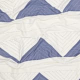 "Small Triangle Quilt Throw - Slate" - Blankets and Throws in blue by Anchal