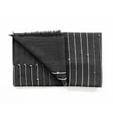 "Alei Throw" - Blankets and Throws in black by Anjali Purohit