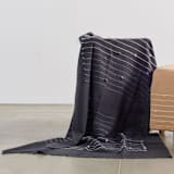 "Alei Throw" - Blankets and Throws in black by Anjali Purohit