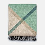 "Holiday Plaid-Mint" - Blankets and Throws in green by Karbon Market
